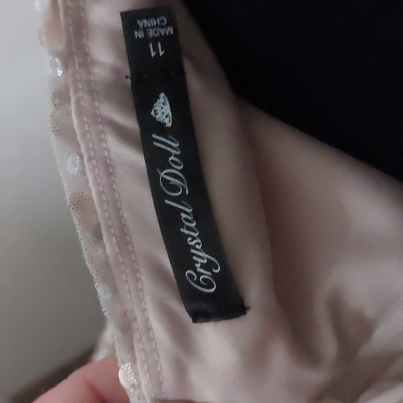 Crystal Doll Strapless Sequin Dress with Pockets Juniors Size 11 - Picture 10 of 11